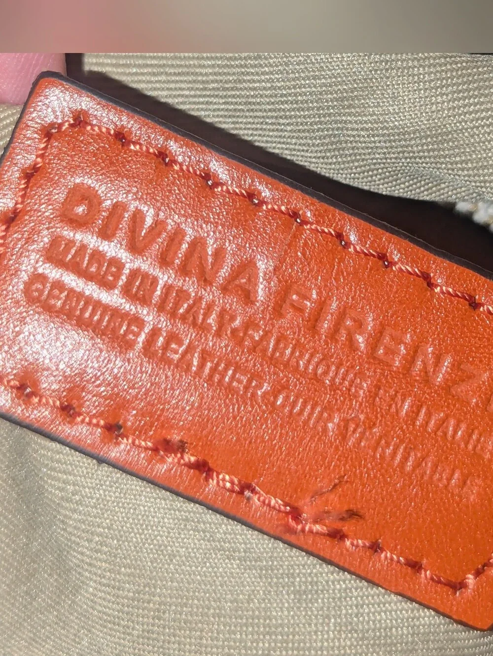 Divina Firenze Orange Woven Bucket Crossbody Bag.Made In Italy